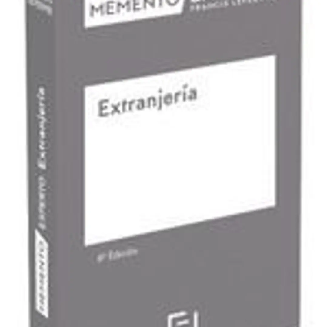 Memento Experto Extranjería (6ª EDICIÓN) 1