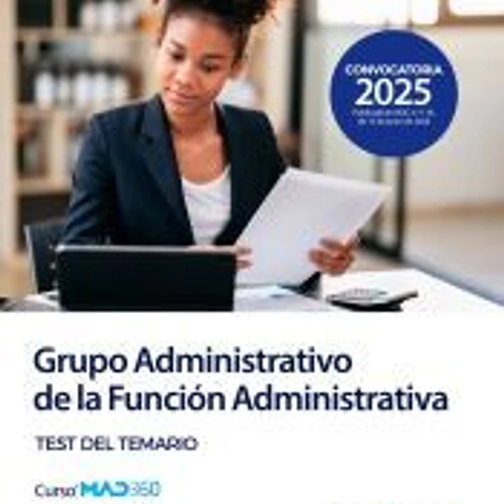Grupo Administrativo de la Función Administrativa. Test del temario. Servicio Canario de Salud 1