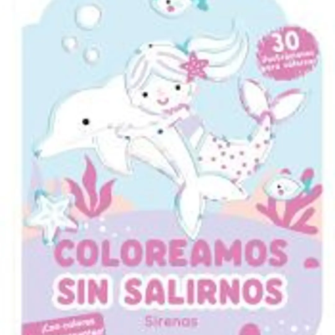 Coloreamos sin salirnos. Sirenas 1