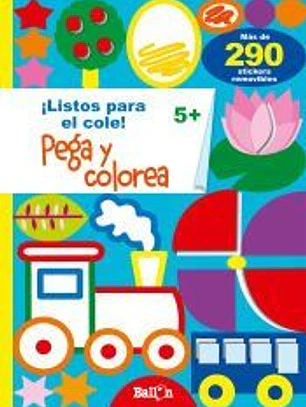 Pega y colorea 5+