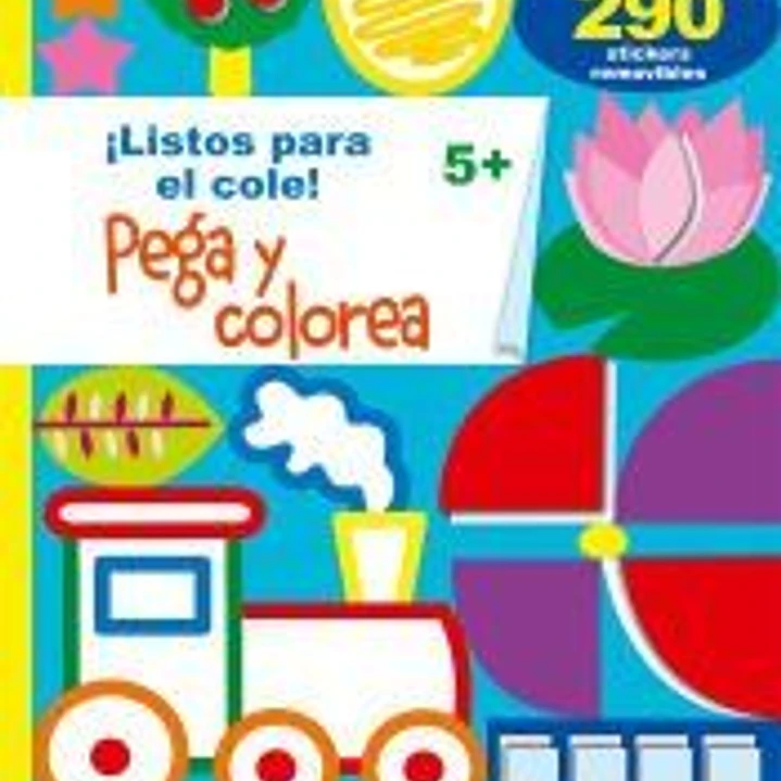 Pega y colorea 5+ 1