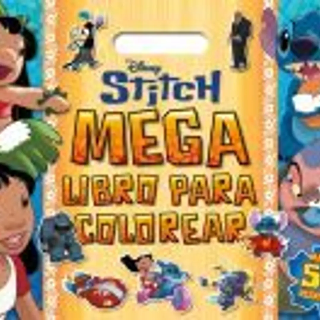 Stitch. Megalibro para colorear: Con pegatinas 1