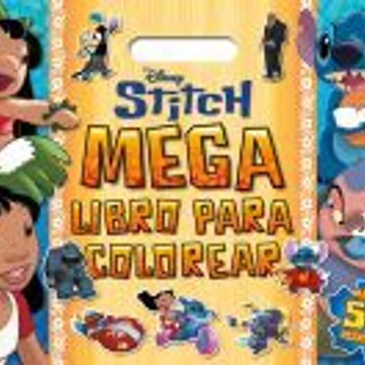 Stitch. Megalibro para colorear: Con pegatinas 1