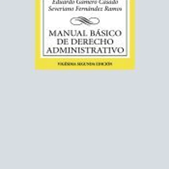 Manual básico de Derecho Administrativo 1