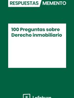 100 PREGUNTAS SOBRE DERECHO INMOBILIARIO
