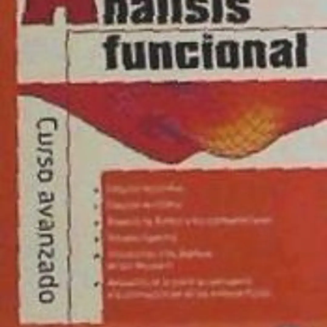 Analisis funcional: Curso avanzado 1