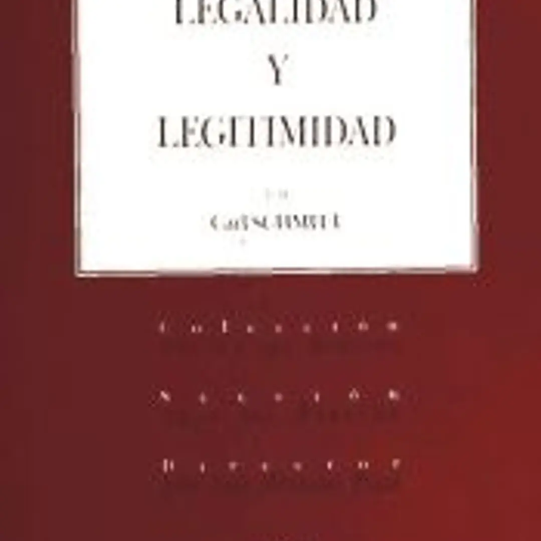 LEGALIDAD Y LEGITIMIDAD. 1