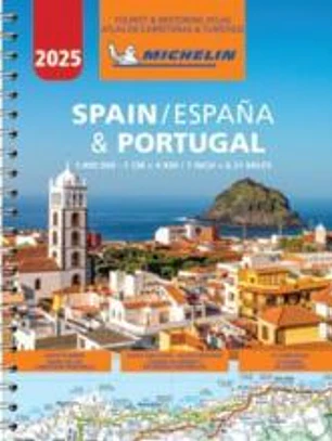 ESPA¥A & PORTUGAL 2025 - ATLAS DE CARRETERAS Y TURISTICO 04460 (A4-SPIRAL)
