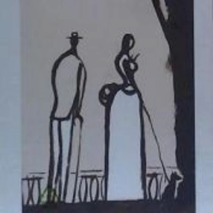 Ilustración La dama del perrito: El beso 1