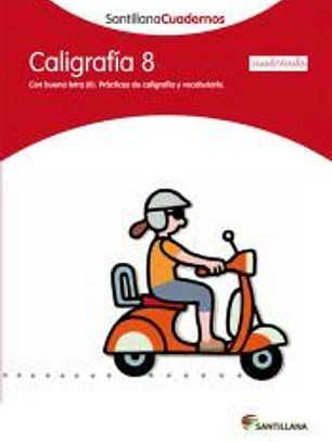 Caligrafía 8, Santillana Cuadernos (cuadrícula)