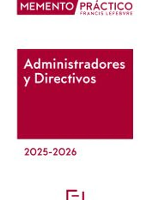 Memento Administradores y Directivos 2025-2026