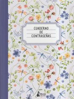 Cuaderno de contraseñas lila