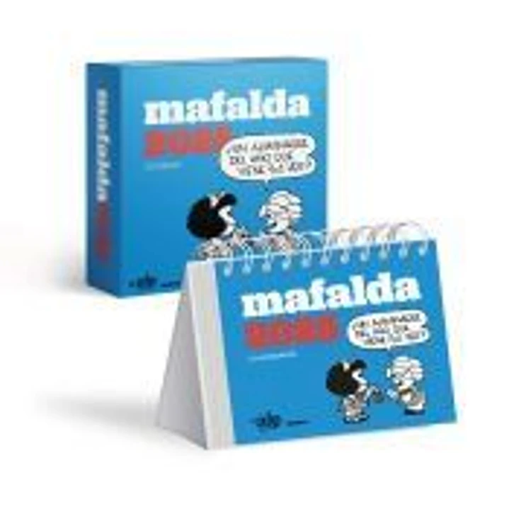 Mafalda 2025, Calendario Escritorio Turquesa CON CAJA 1