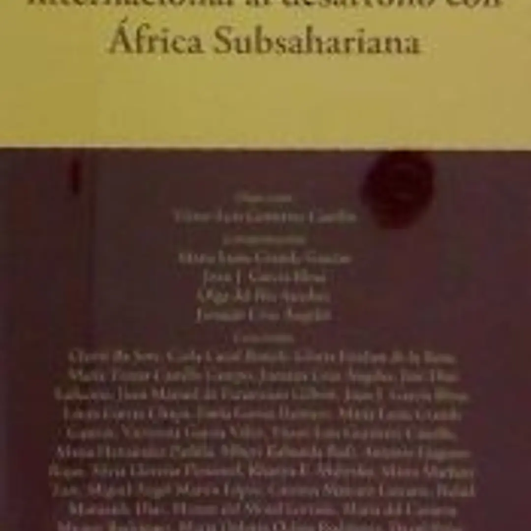 Diccionario de la cooperación internacional al desarrollo con África Subsahariana 1