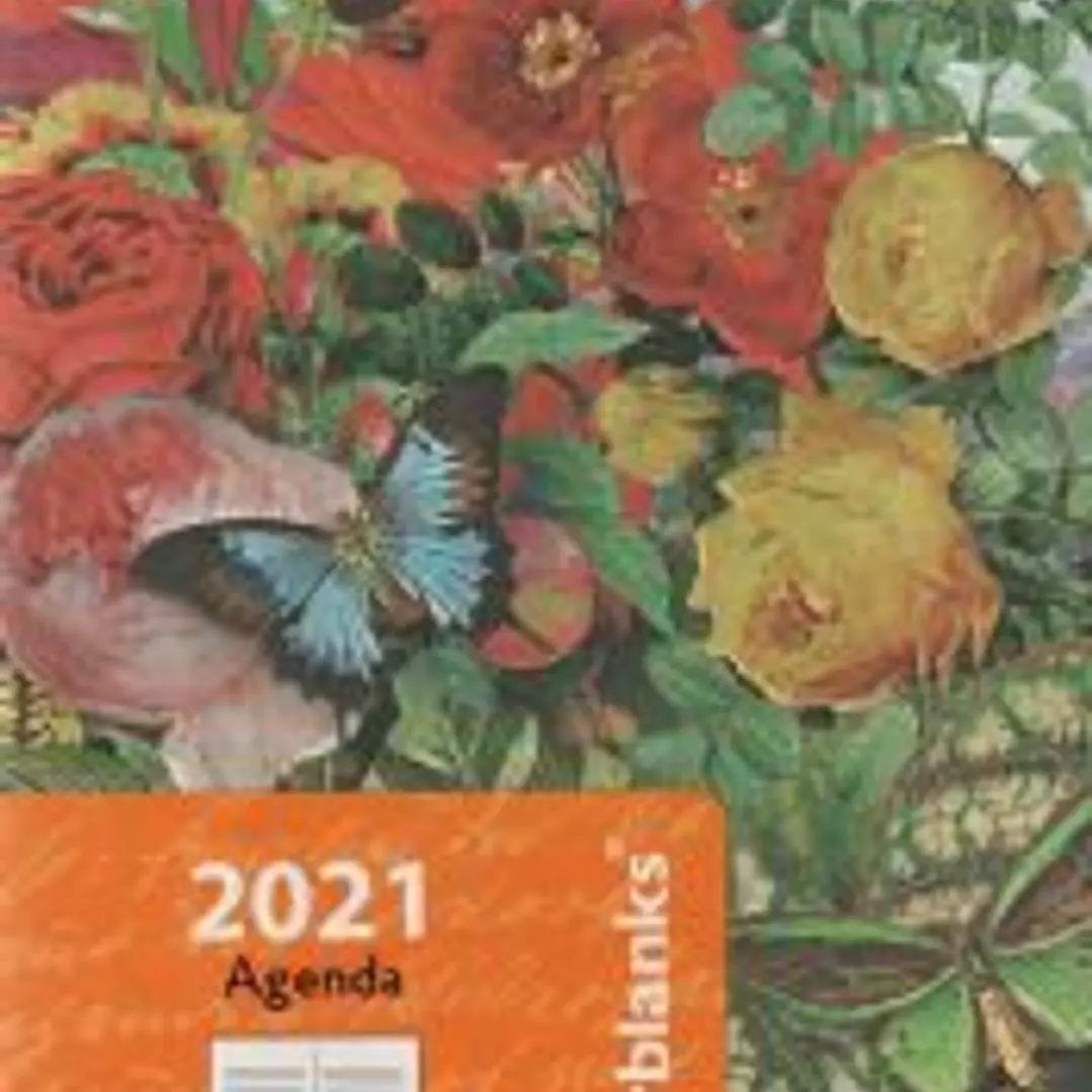Agenda 2021 Jardín de mariposas. Mini, por días 12 meses 1