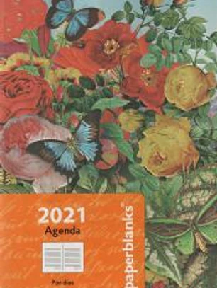 Agenda 2021 Jardín de mariposas. Mini, por días 12 meses