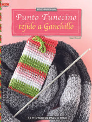 Punto tunecino tejido a ganchillo