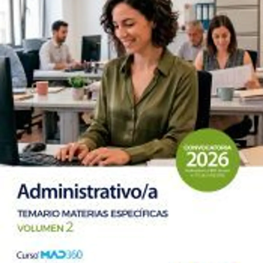 Administrativo/a. Temario Materias Específicas volumen 2. Diputación Provincial de Jaén 1