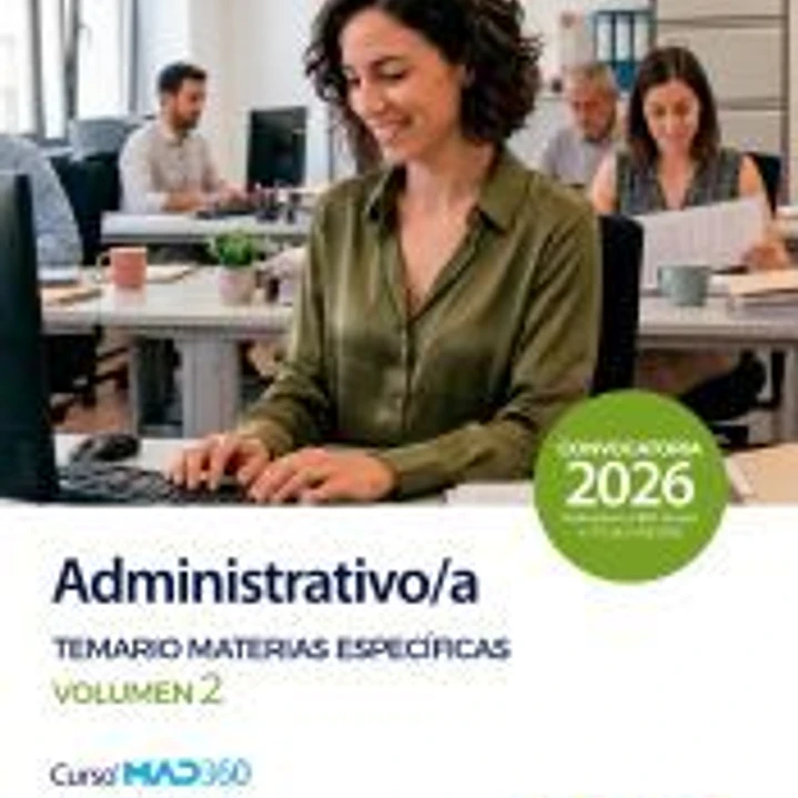 Administrativo/a. Temario Materias Específicas volumen 2. Diputación Provincial de Jaén 1