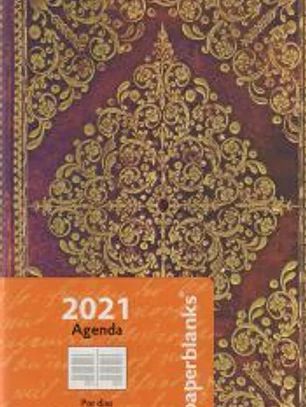 Agenda 2021 Violeta. Mini, por días 12 meses