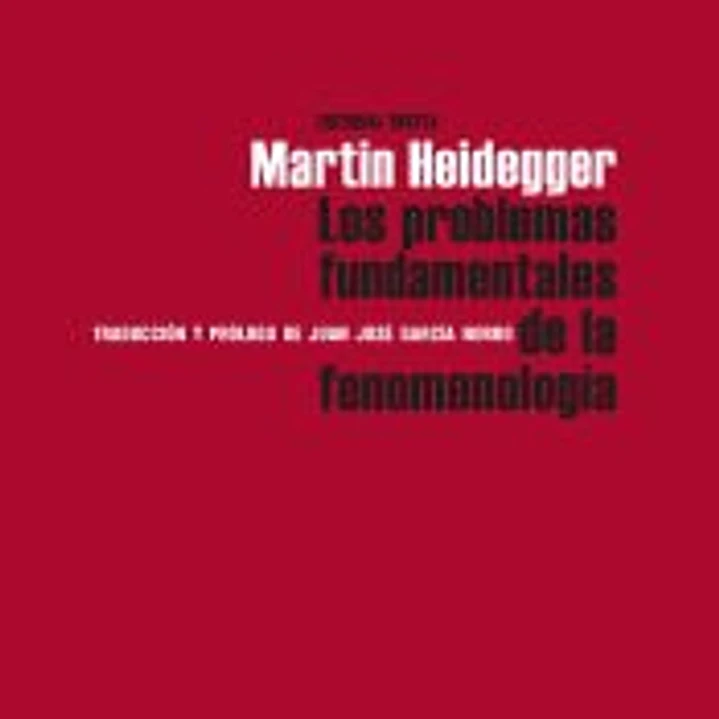 Los problemas fundamentales de la Fenomenología 1