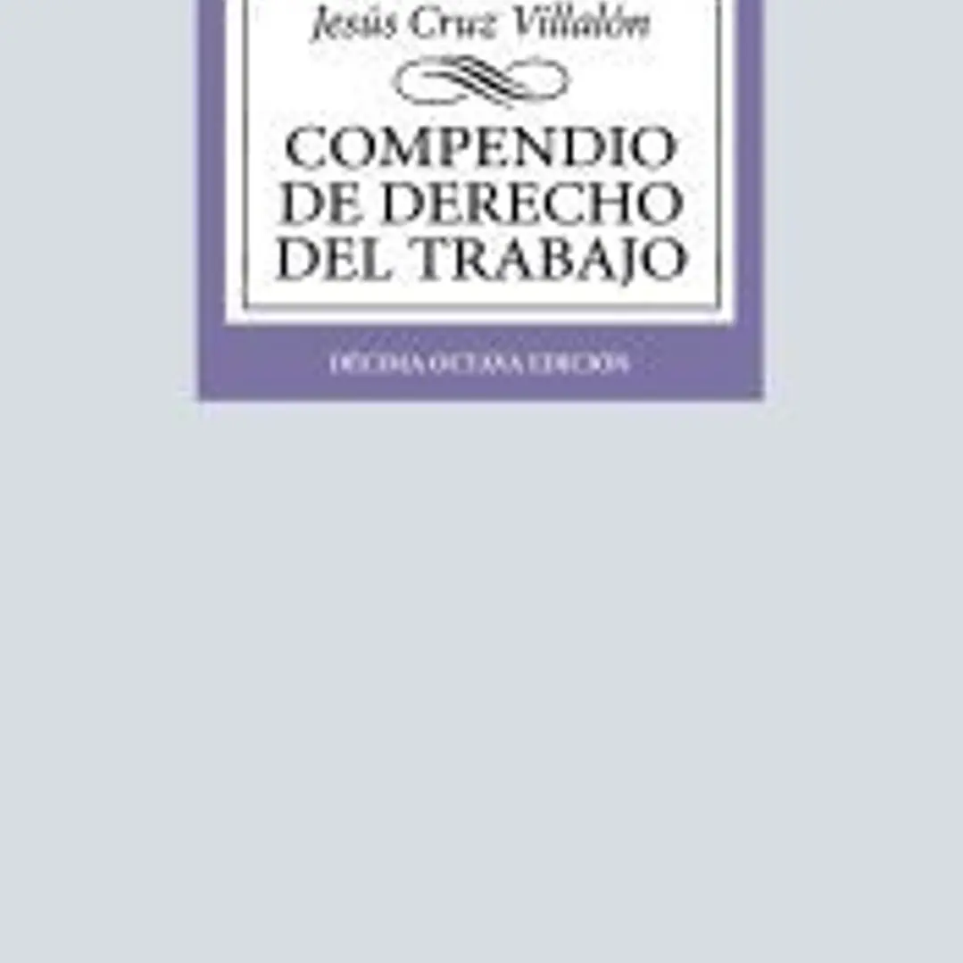 Compendio de Derecho del Trabajo 1