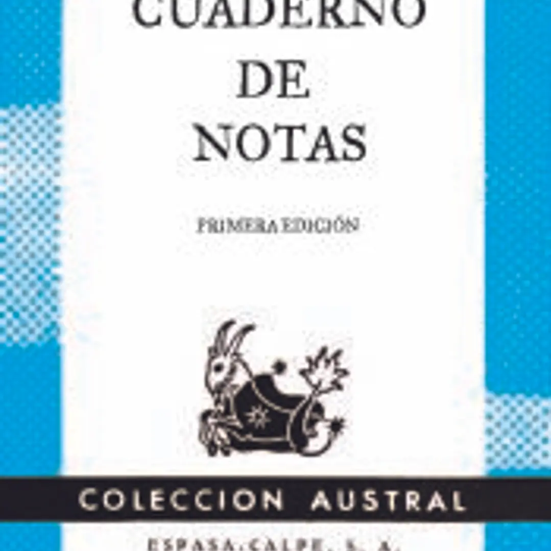 Cuaderno de notas azul 11,2x17,4cm 1