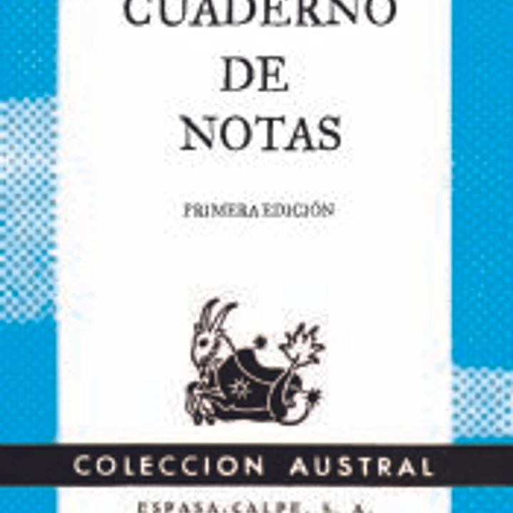 Cuaderno de notas azul 11,2x17,4cm 1