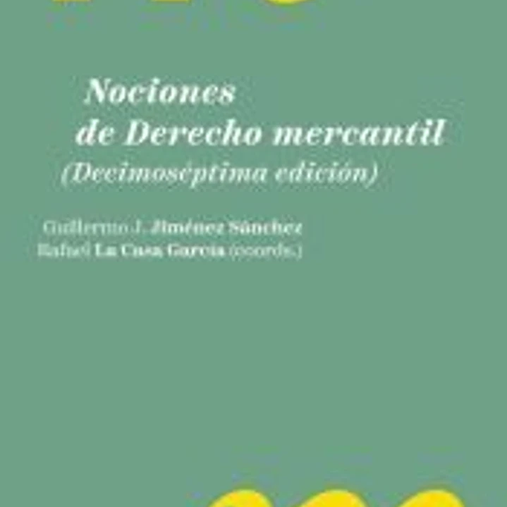 Nociones de Derecho mercantil 1