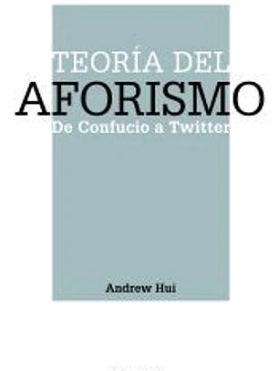 Teoría del aforismo