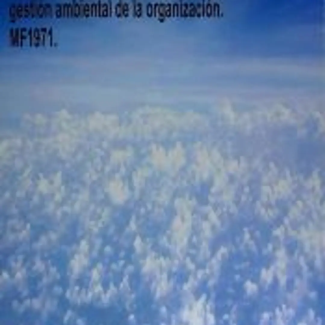 Normativa y política interna de gestión ambiental de la organización. Certificados de profesionalidad. Gestión ambiental 1