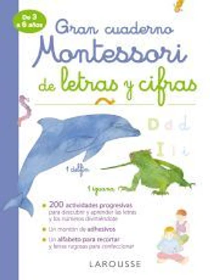 Gran cuaderno Montessori de letras y cifras