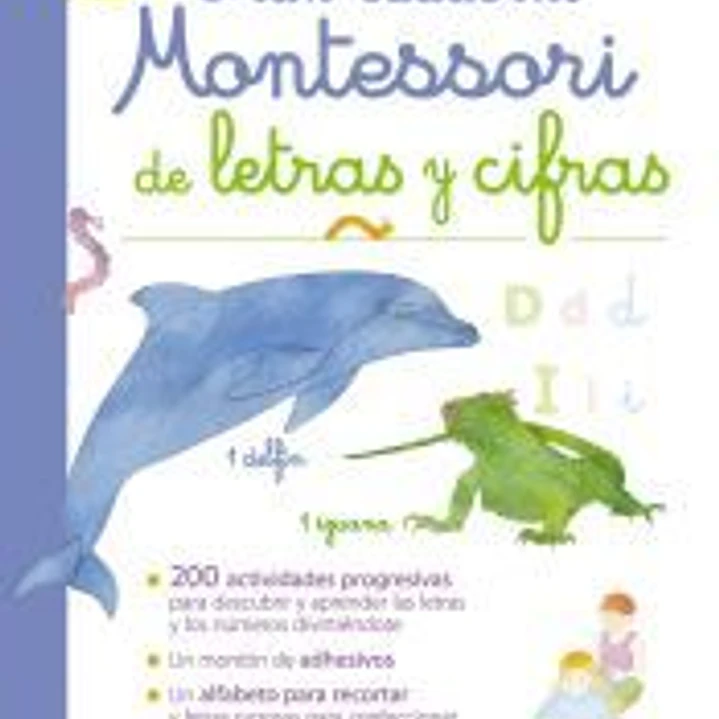 Gran cuaderno Montessori de letras y cifras 1