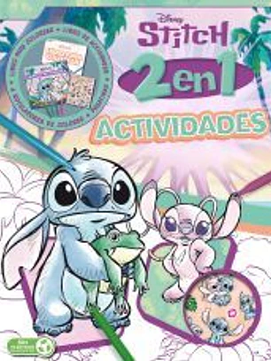 Stitch. Actividades 2 en 1: Libro para colorear, actividades, lápices y pegatinas