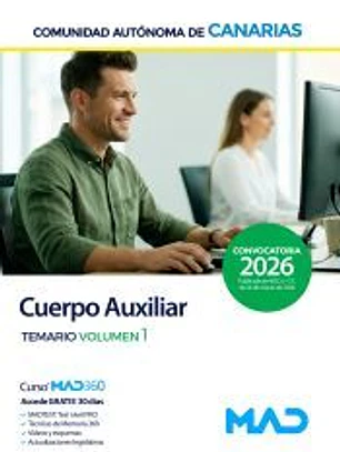 Cuerpo Auxiliar. Temario volumen 1. Comunidad Autónoma de Canarias