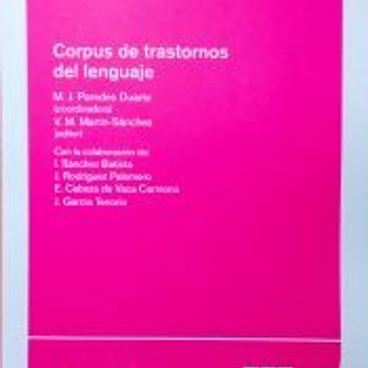 Corpus de trastornos del lenguaje 1