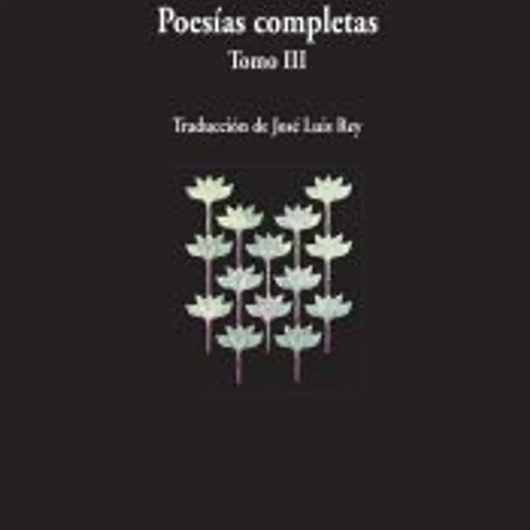 Poesías Completas III: tomo III 1