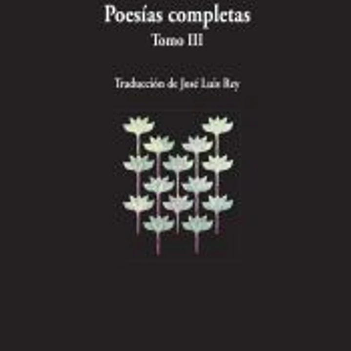Poesías Completas III: tomo III 1
