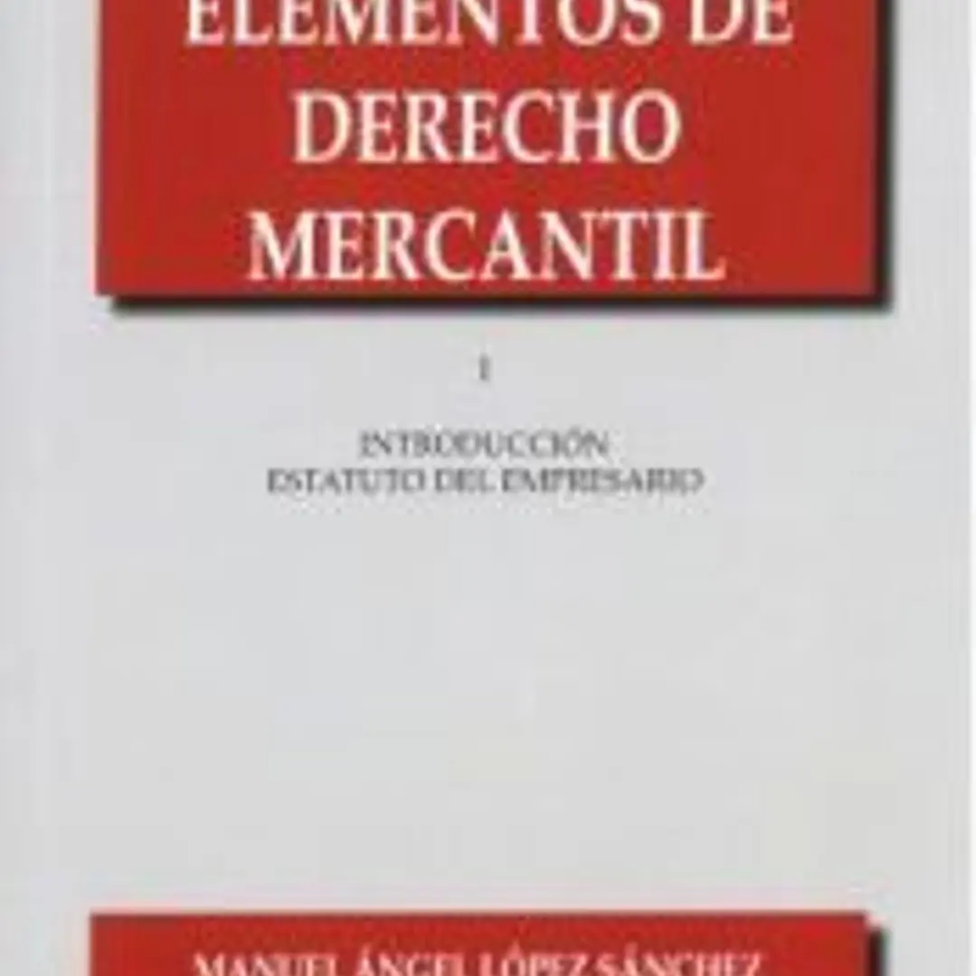 Elementos de Derecho Mercantil I 1