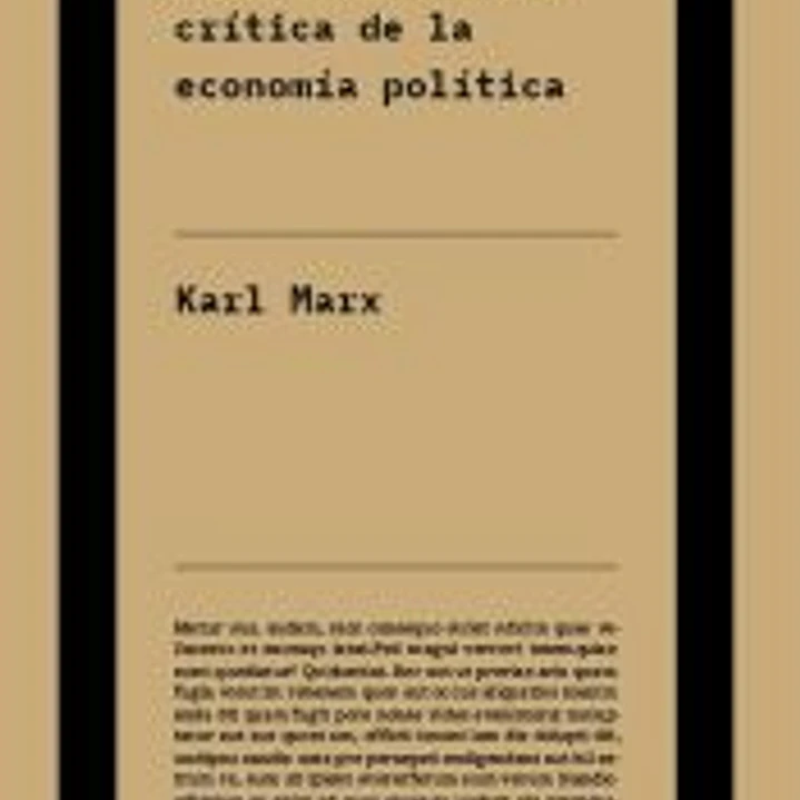 Contribución a la crítica de la economía política 1