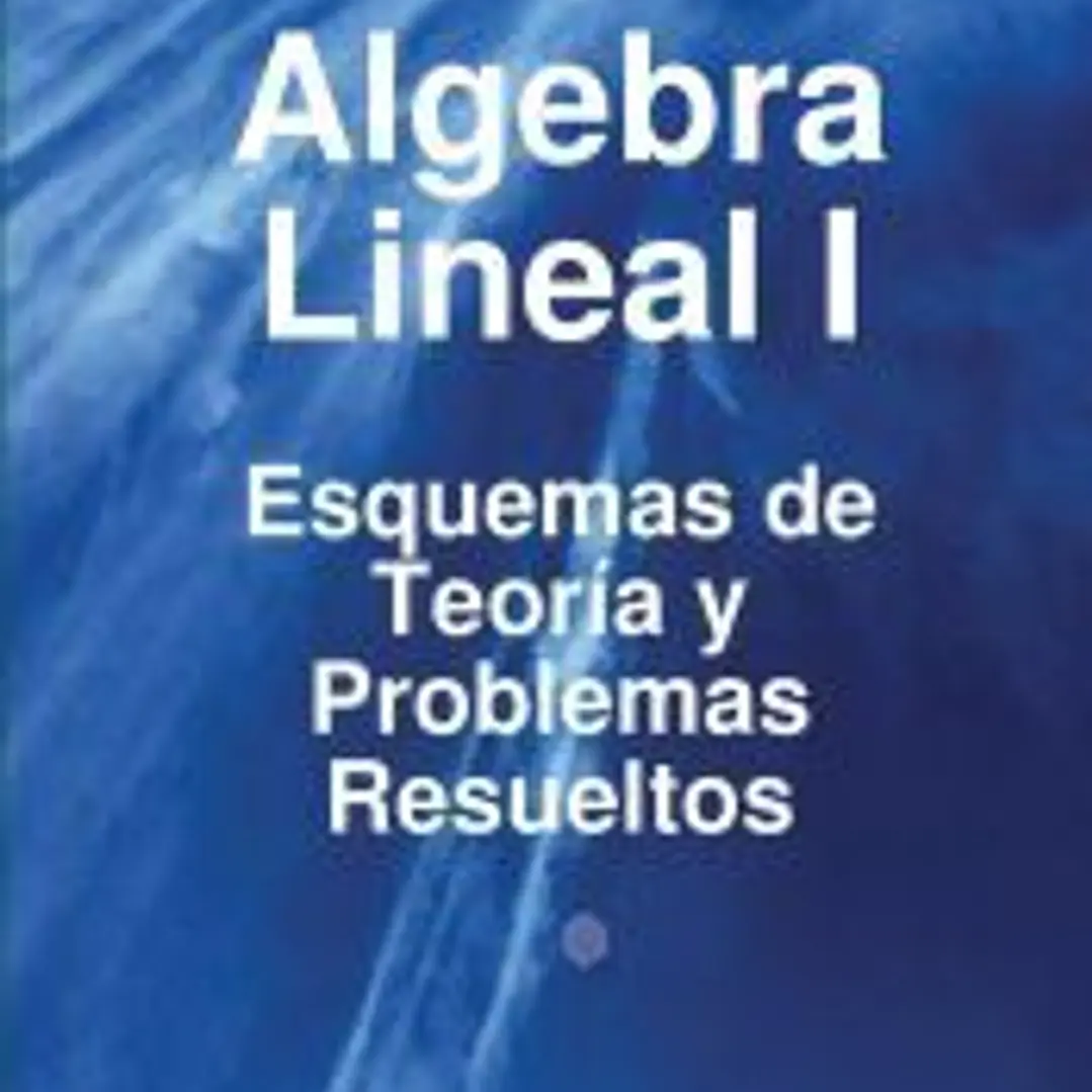 Algebra Lineal I - Esquemas de Teoria y Problemas Resueltos 1