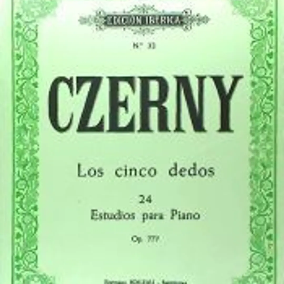 Los cinco dedos, 24 estudios para piano op. 777 1