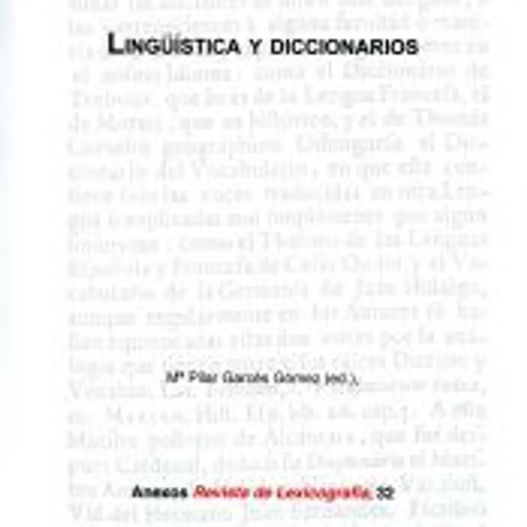 Lingüística y diccionarios 1
