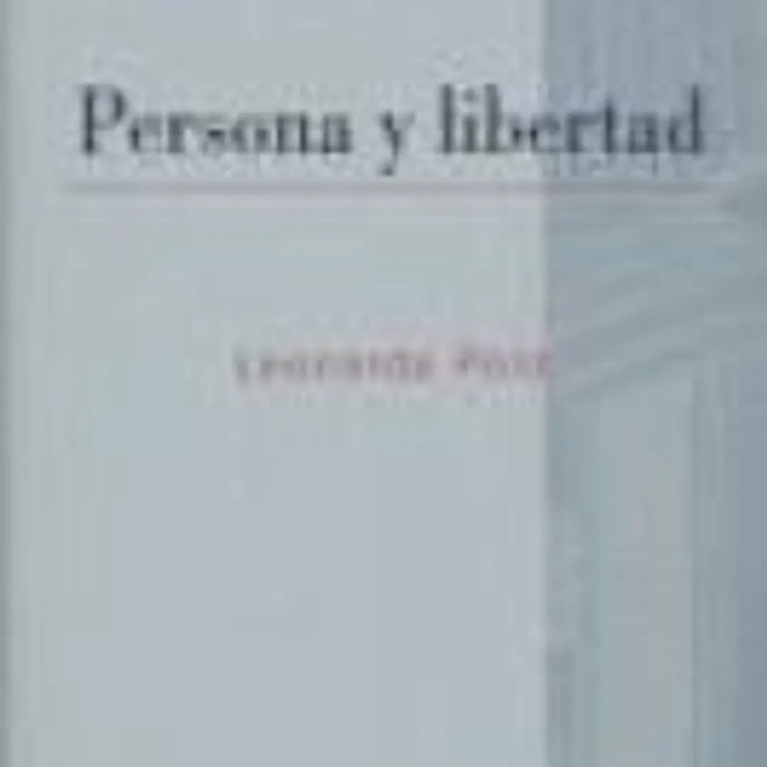 Persona y libertad 1