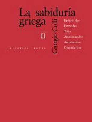 La sabiduría griega II
