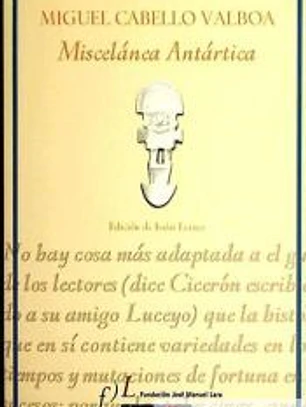 MISCELANEA ANTARTICA DE MIGUEL CABELLO BALBOA(9788496824812) 