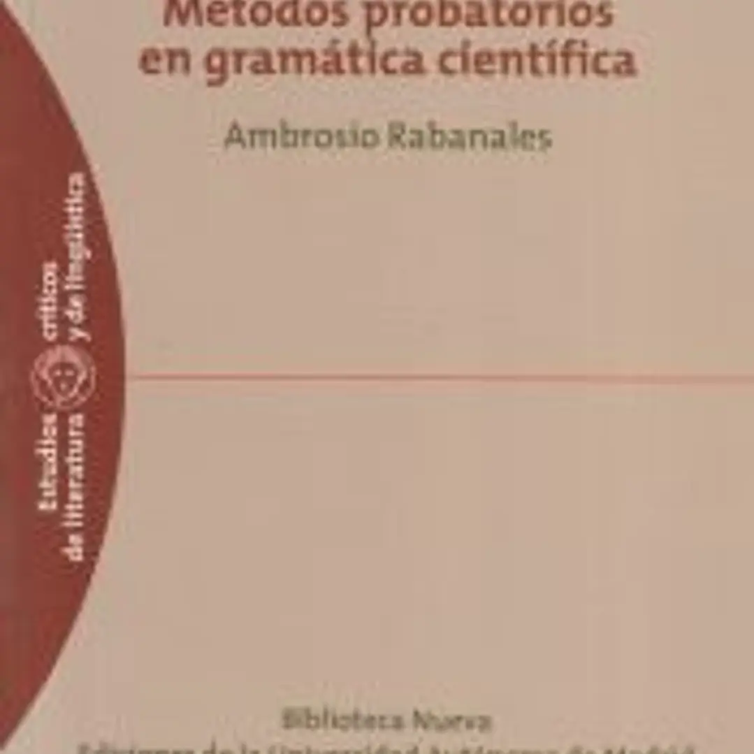 Métodos probatorios en gramática científica 1