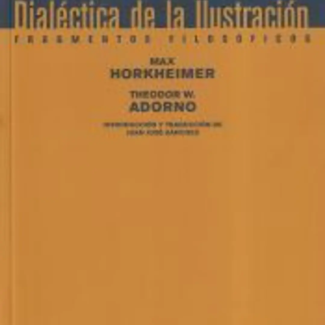 DIALÉCTICA DE LA ILUSTRACIÓN 1