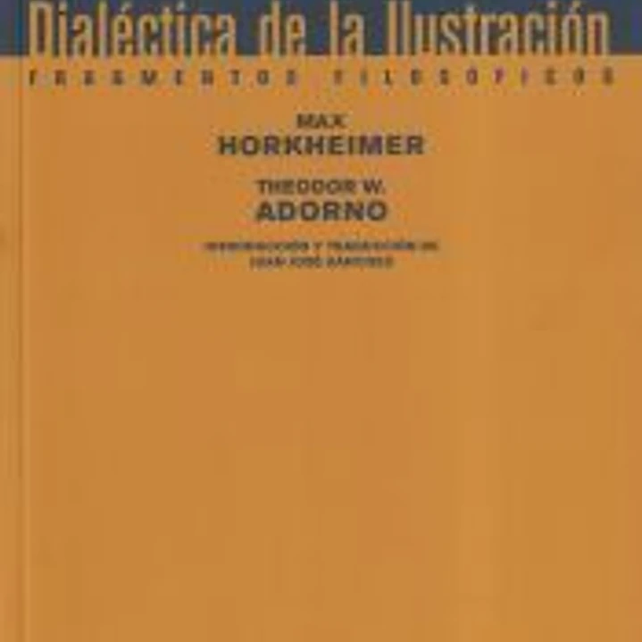 DIALÉCTICA DE LA ILUSTRACIÓN 1