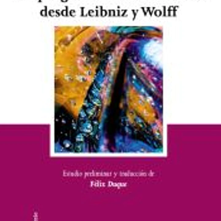 Los progresos de la Metafísica desde Leibniz y Wolff 1